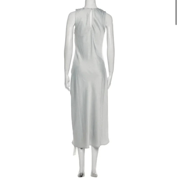 House of Harlow 1960 Silver Gray Satin MIDI dress size XS - Picture 3 of 10